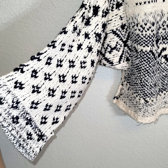 Free People Midnight Beach Pullover in Evening Ivory Combo - Picture 9 of 12